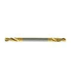 Double-ended drill bit for metal fabrication and industrial applications
