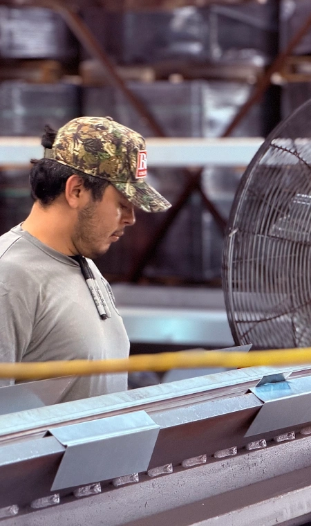 Southern Sheet Metal fabricator operating sheet metal bending equipment