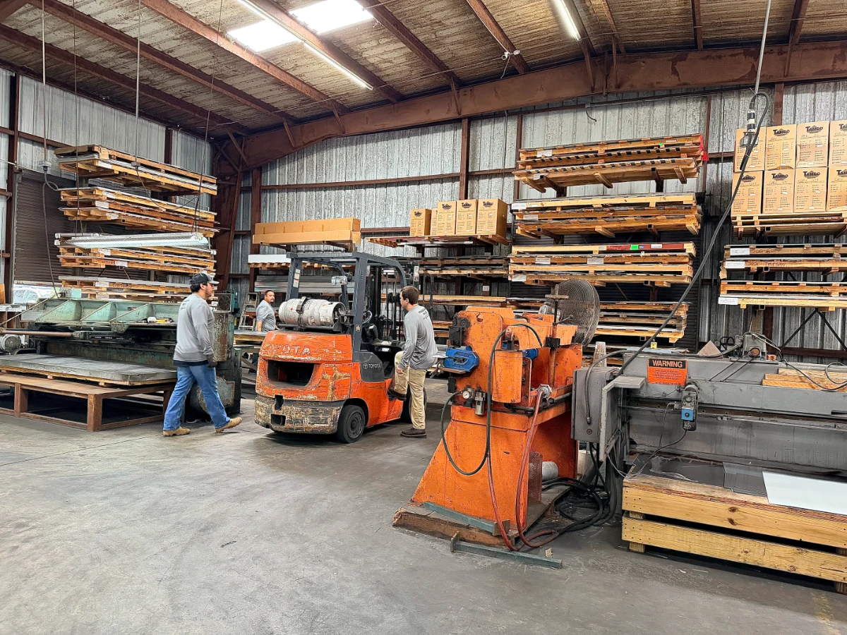 Southern Sheet Metal warehouse and custom fabrication facility in South Florida